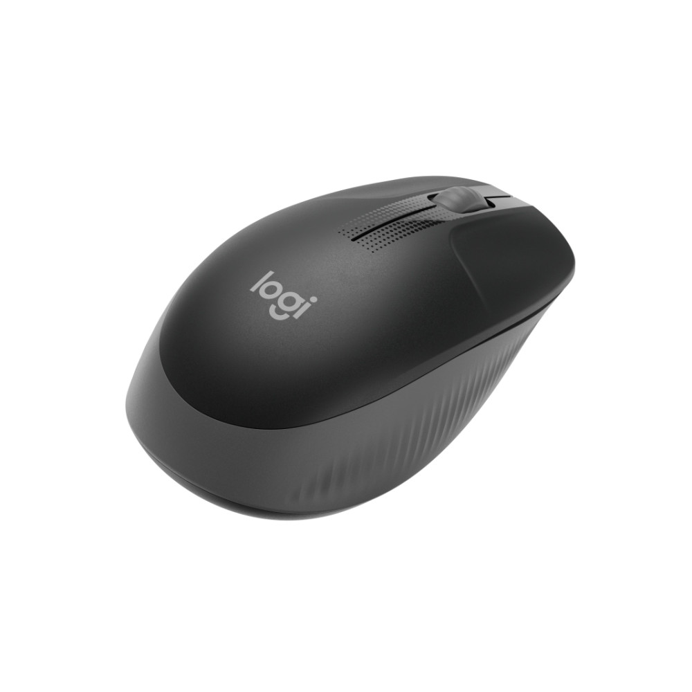 Produktbild för Logitech M190 - mus - träkol