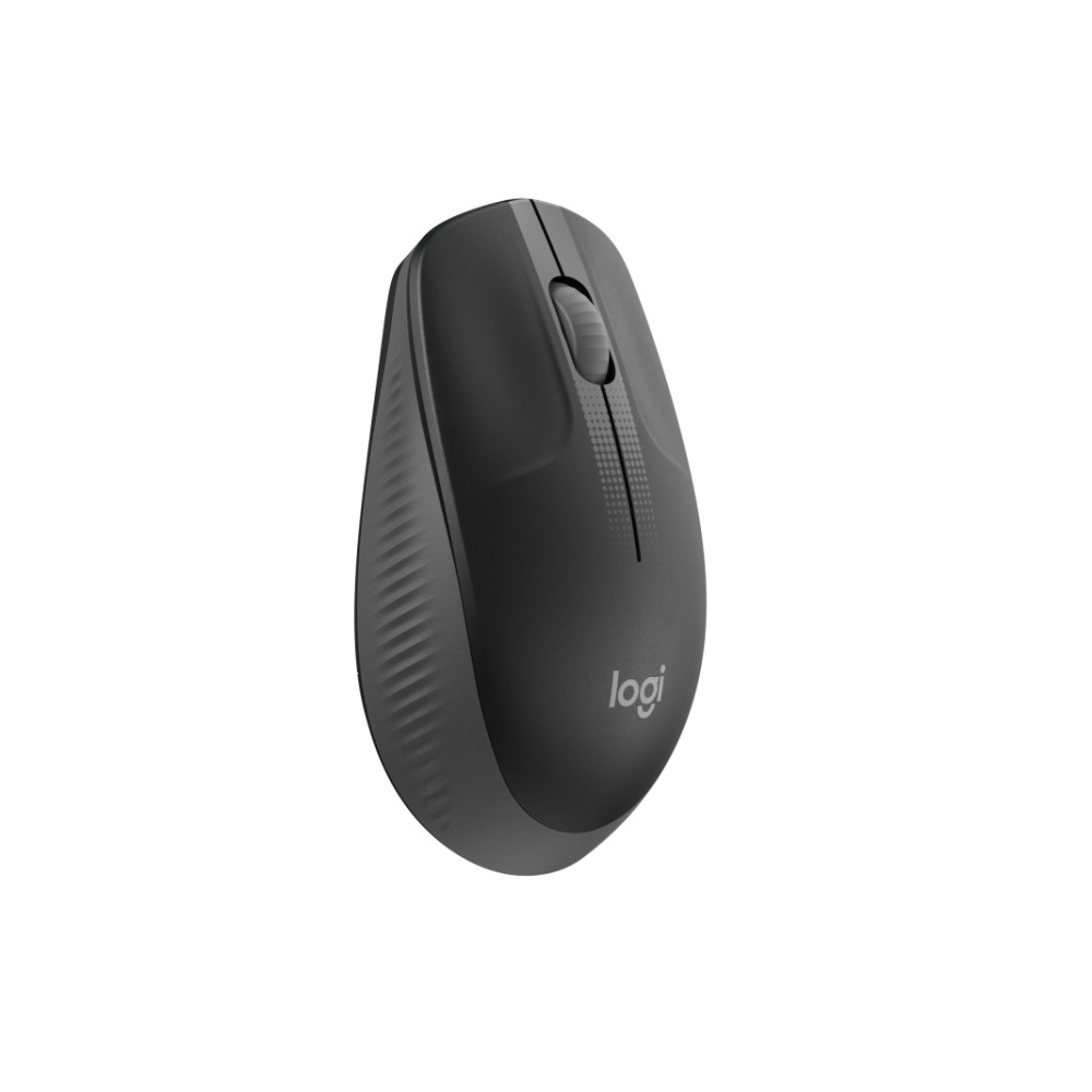 Produktbild för Logitech M190 - mus - träkol