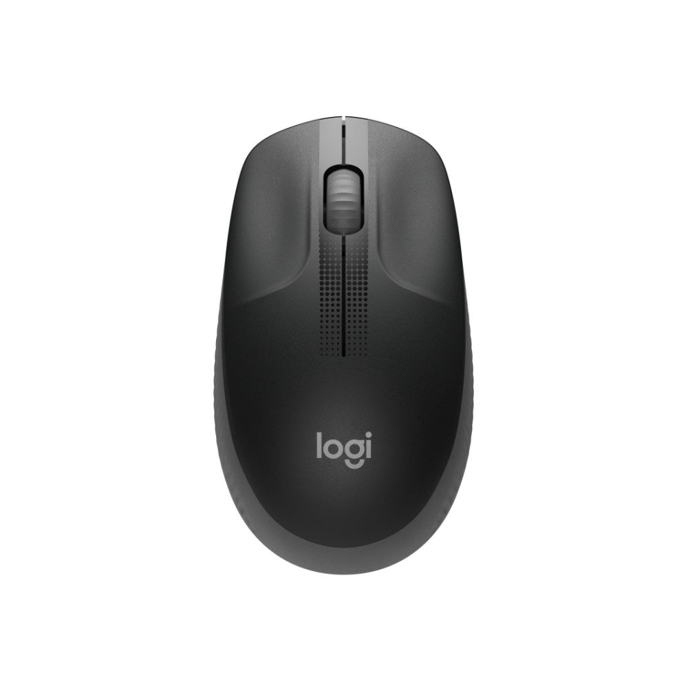 Produktbild för Logitech M190 - mus - träkol
