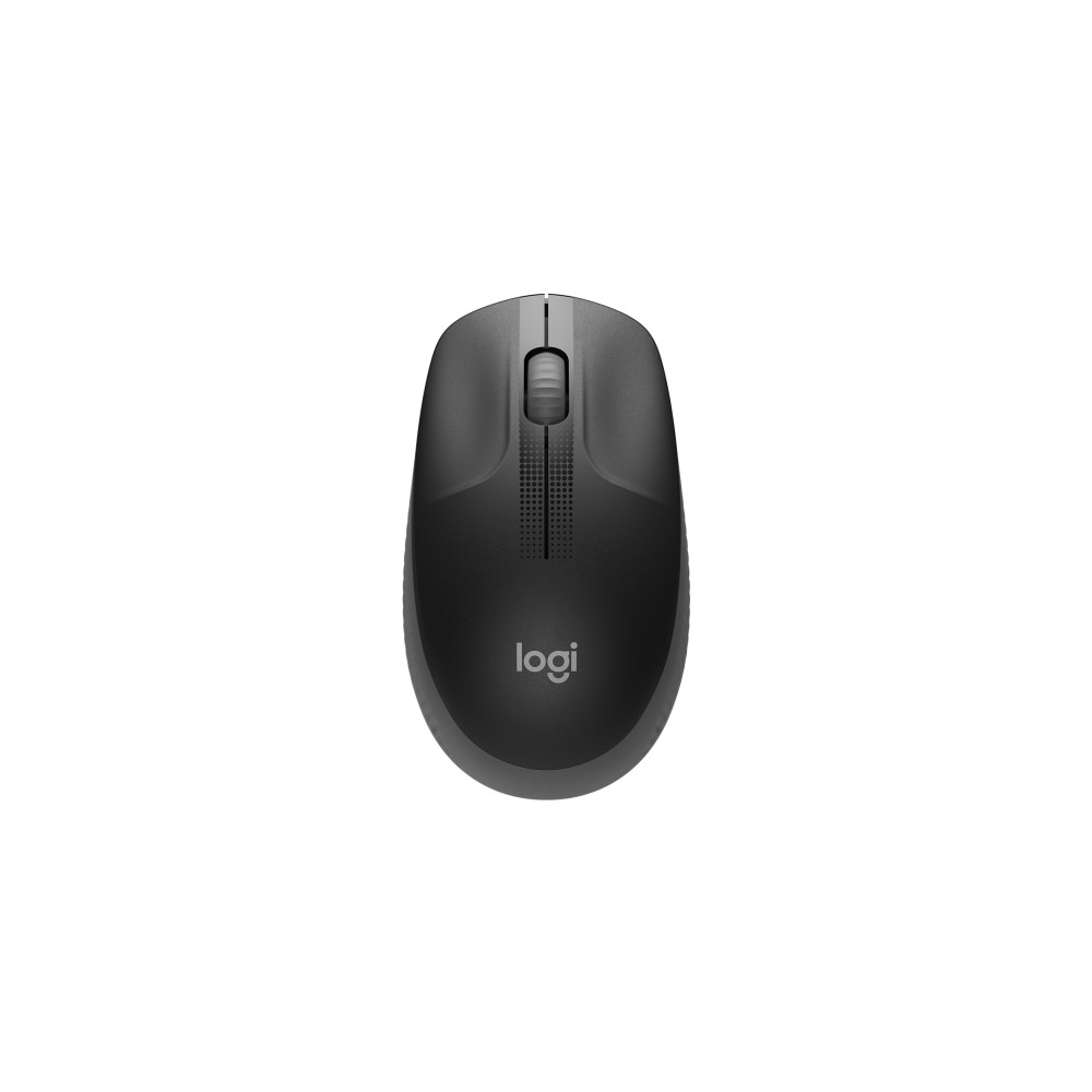 Produktbild för Logitech M190 - mus - träkol