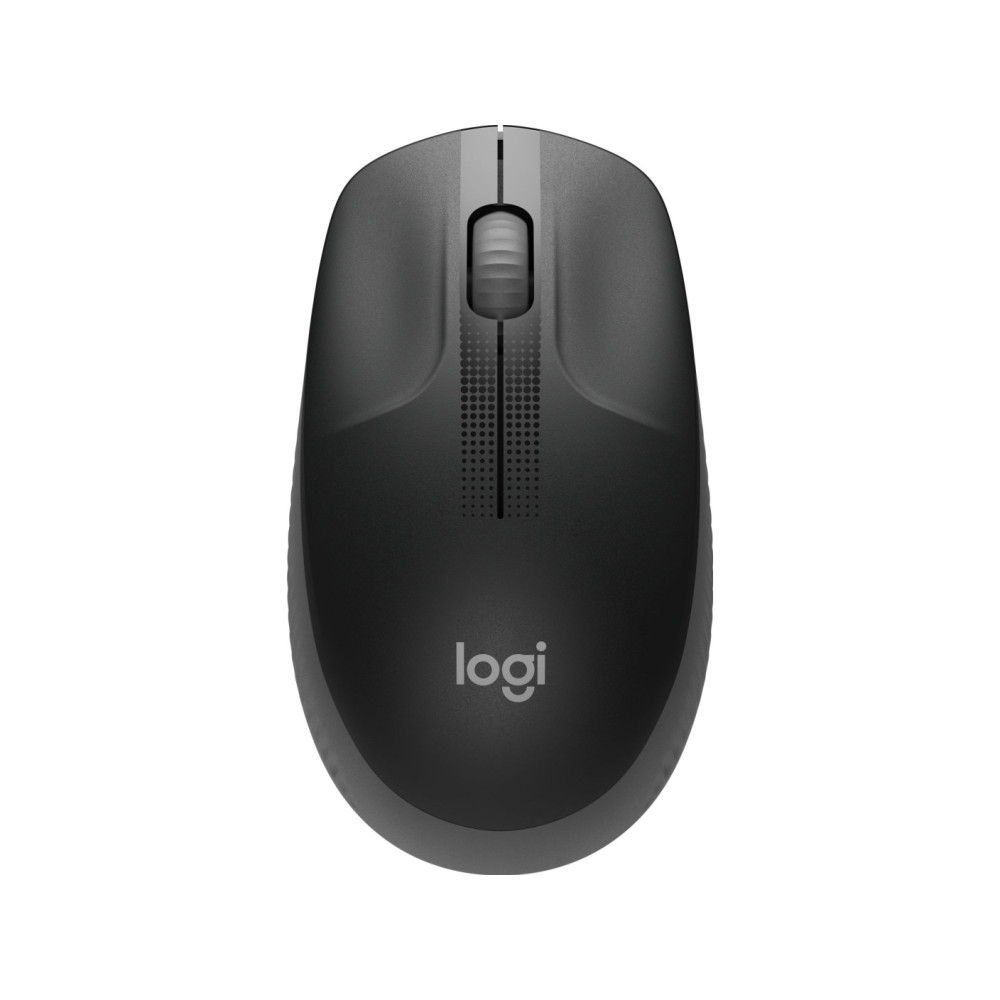 Produktbild för Logitech M190 - mus - träkol