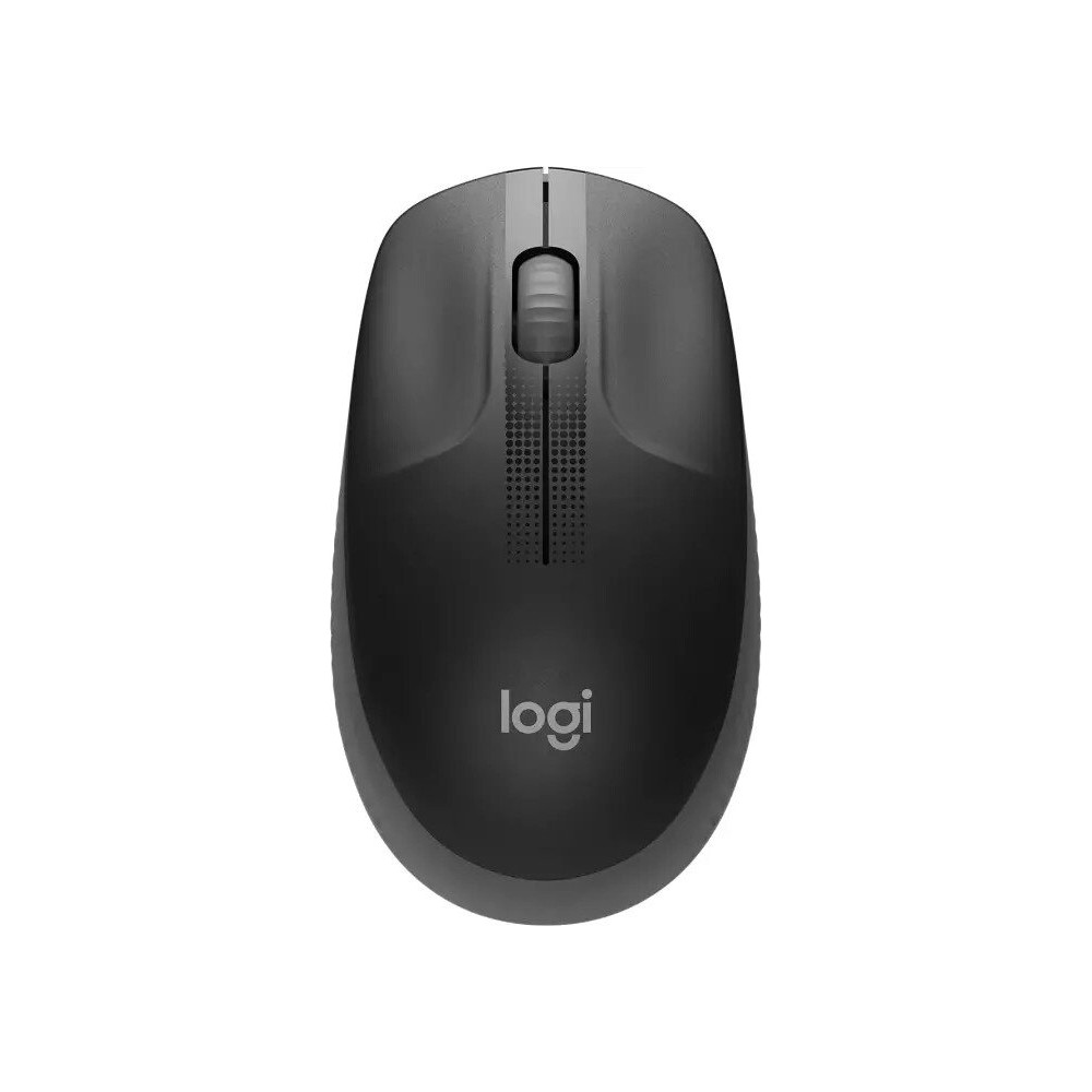 Produktbild för Logitech M190 - mus - träkol