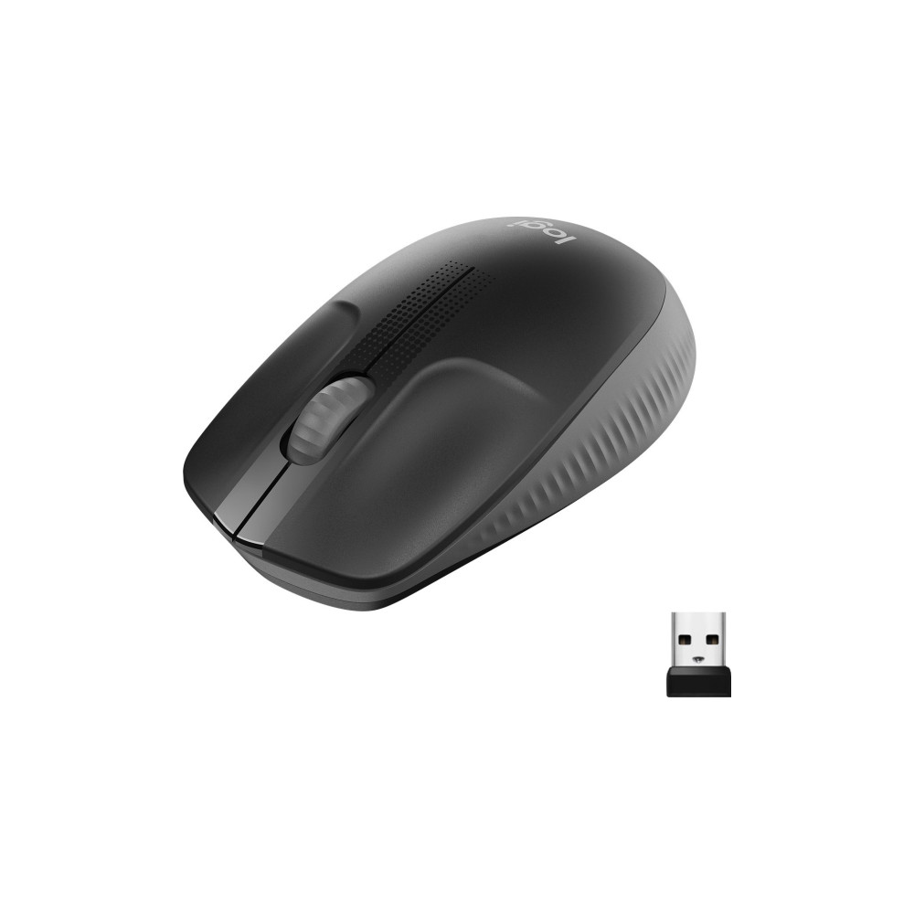 Produktbild för Logitech M190 - mus - träkol