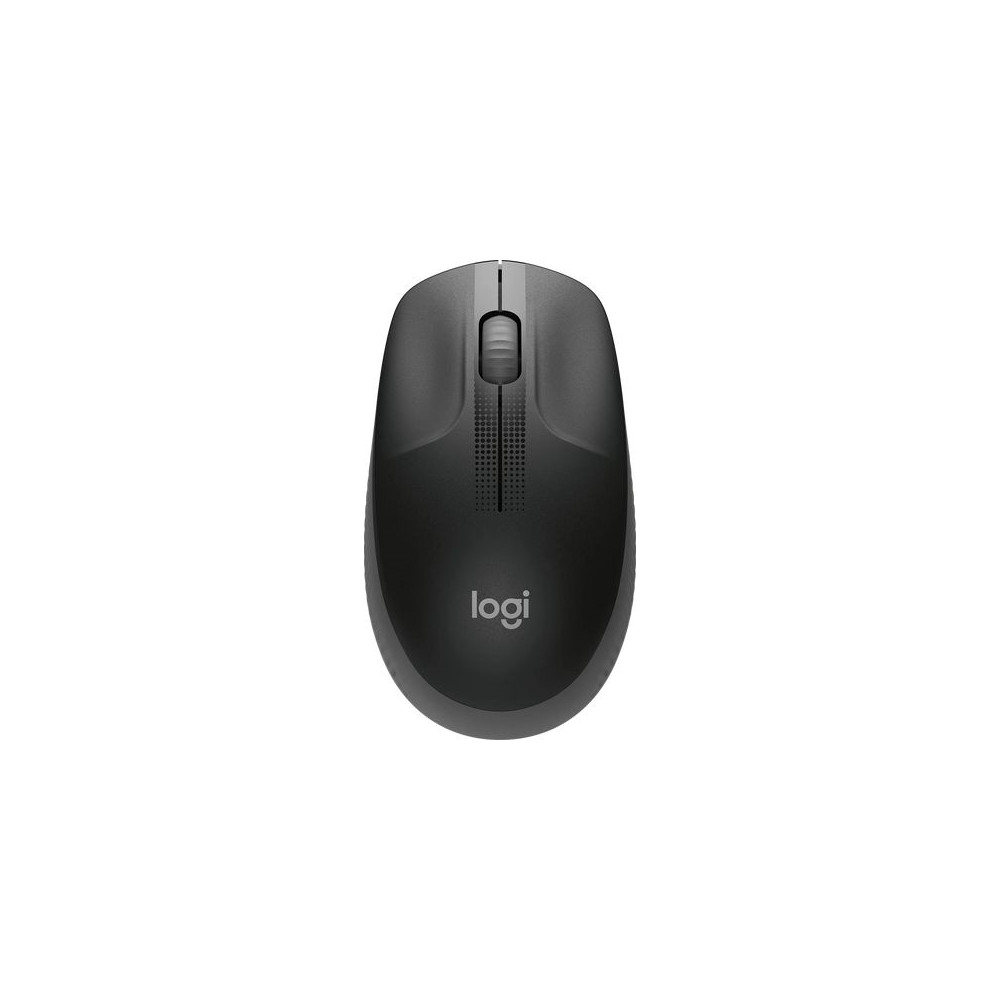 Produktbild för Logitech M190 - mus - träkol