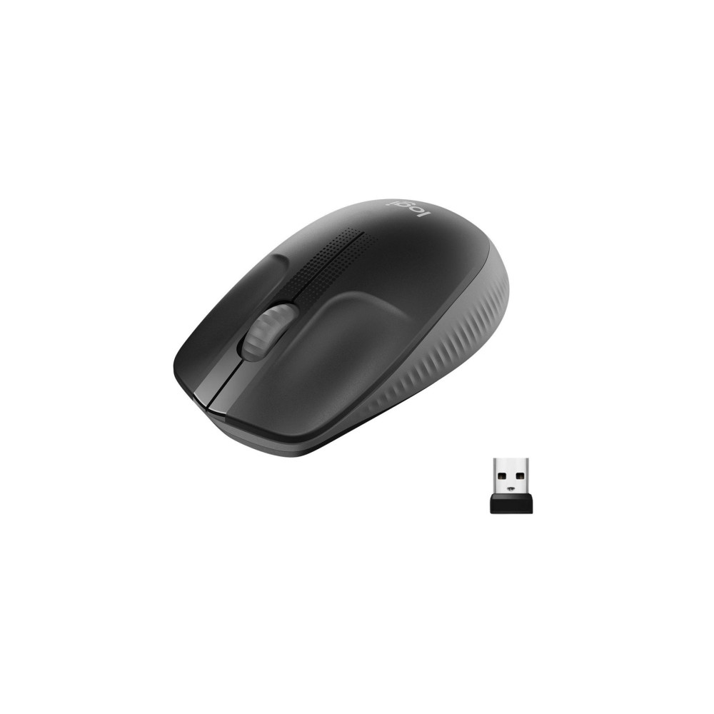 Produktbild för Logitech M190 - mus - träkol