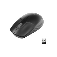 Produktbild för Logitech M190 - mus - träkol