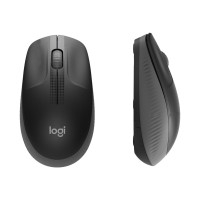 Produktbild för Logitech M190 - mus - träkol