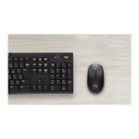 Produktbild för Logitech M190 - mus - träkol