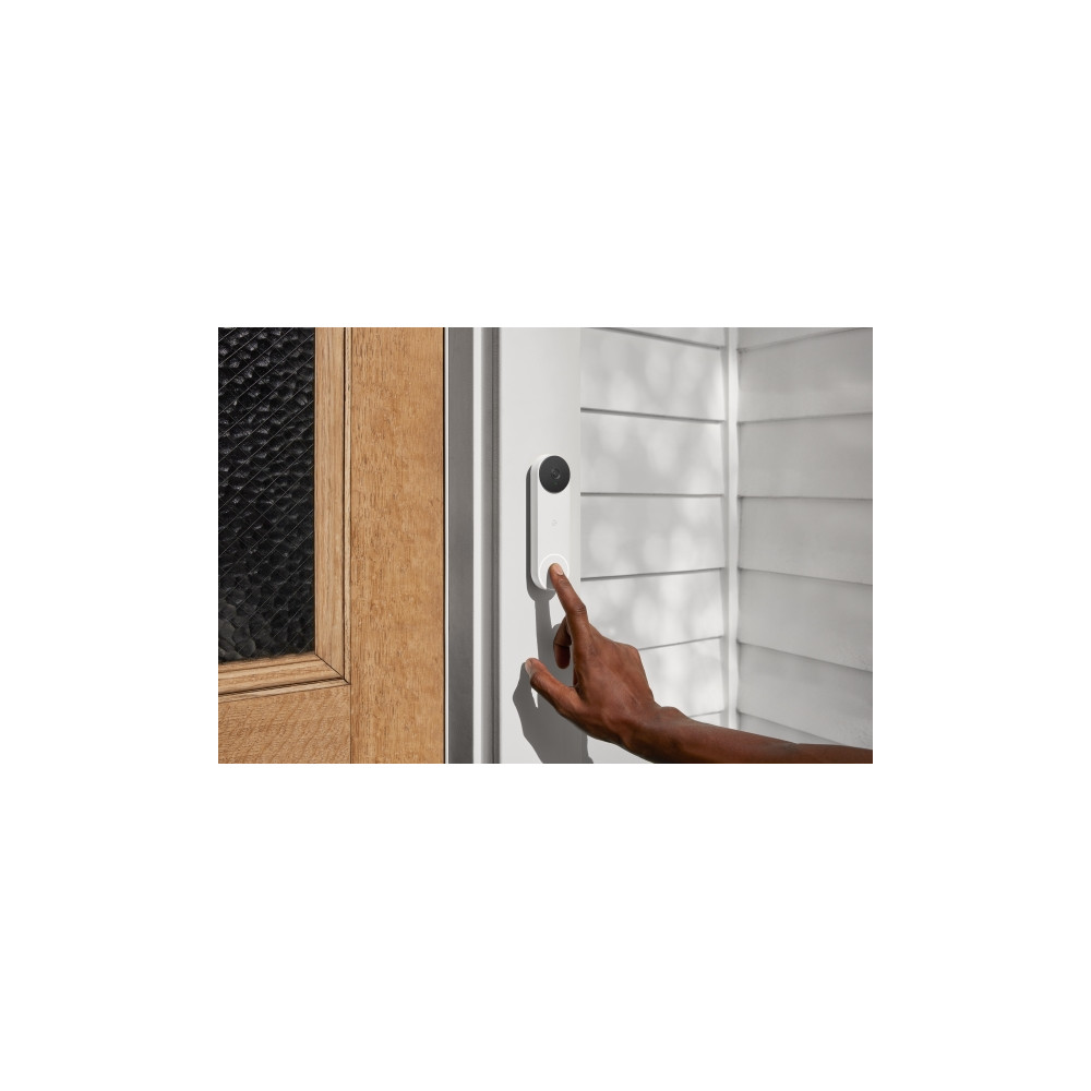 Produktbild för Google Nest - dörrklocka - 802.11b/g/n, Bluetooth LE - snö