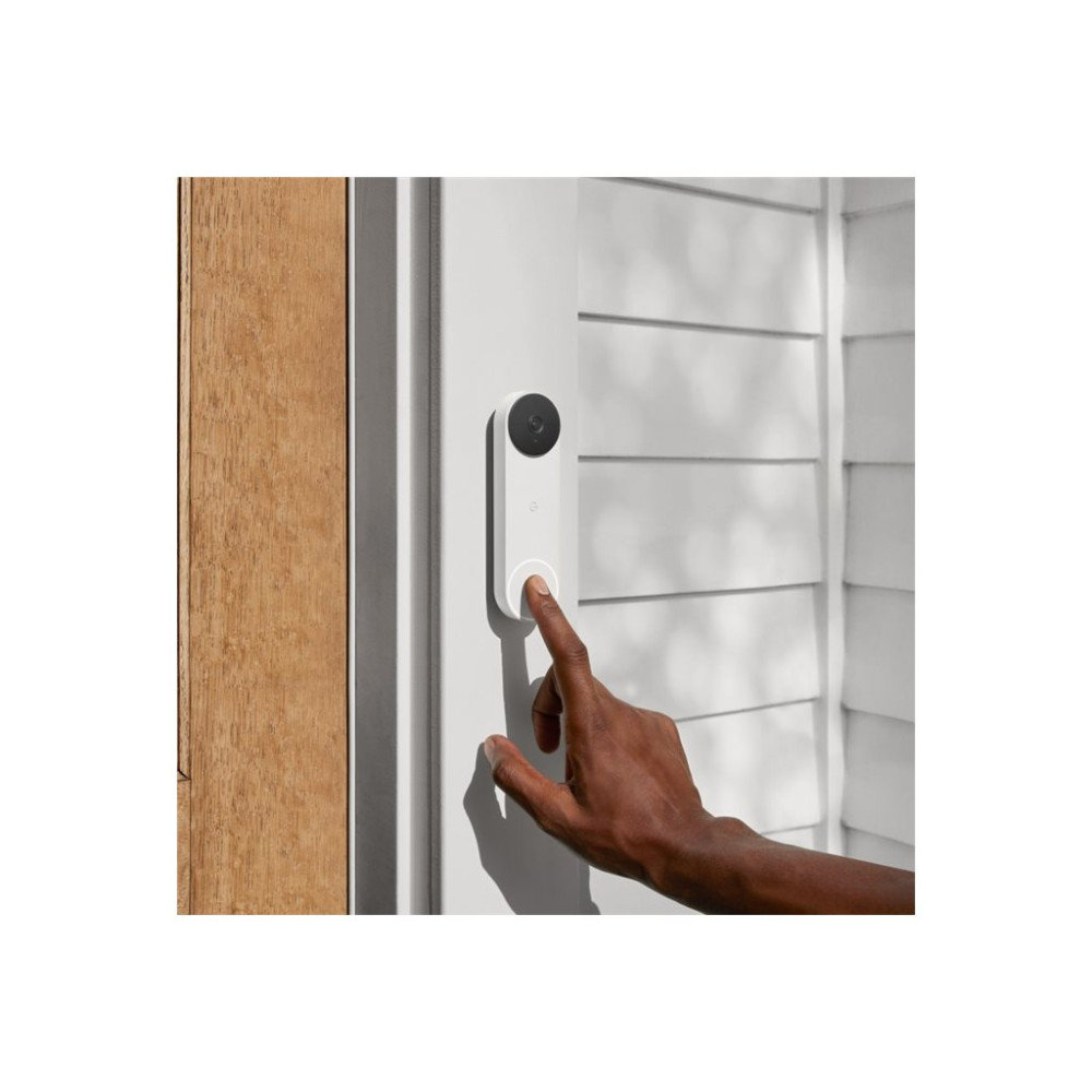 Produktbild för Google Nest - dörrklocka - 802.11b/g/n, Bluetooth LE - snö