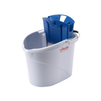 Produktbild för Hink Vileda UltraSpeed Mini 10ltr med press Grå/Blå för plat...