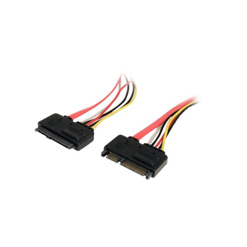 StarTech.com StarTech.com 12in 22 Pin SATA Power and Data Extension Cable - 1ft SATA data power Extension - 12 inch SATA Extension - SATA-förlängningskabel - 30.5 cm