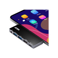 Produktbild för ATEN UH3238 Travel Dock - dockningsstation - USB-C 3.2 Gen 1 / Thunderbolt 3 - HDMI