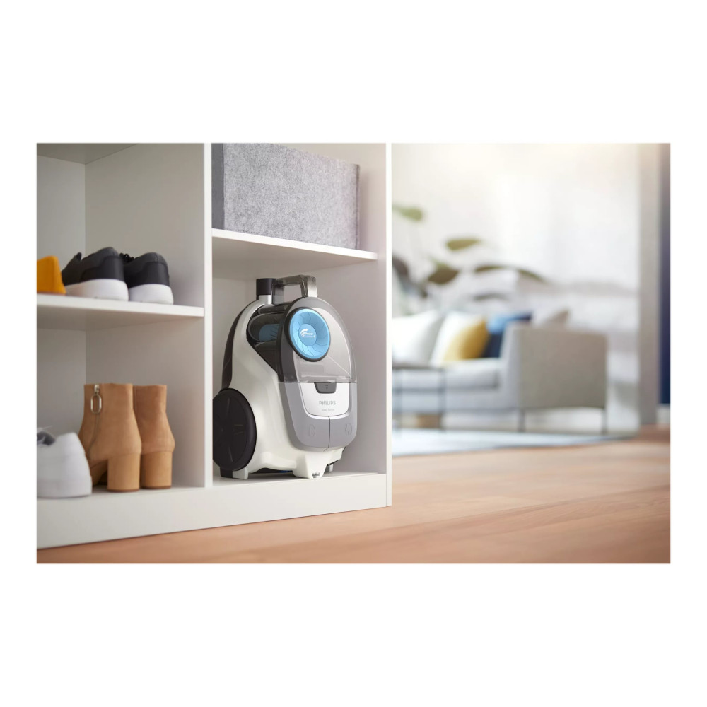 Produktbild för Philips 2000 Series XB2122 - dammsugare - med behållare - arktisk vit/himmelblå