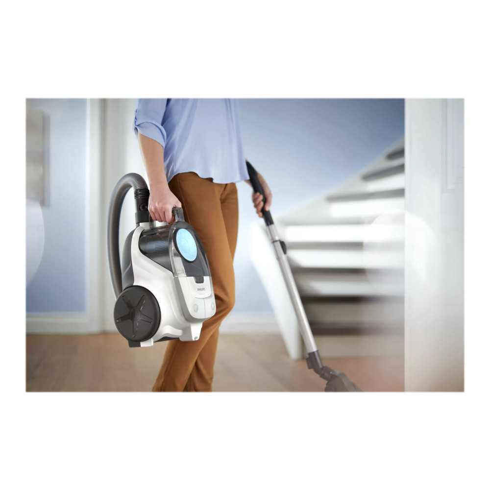 Produktbild för Philips 2000 Series XB2122 - dammsugare - med behållare - arktisk vit/himmelblå