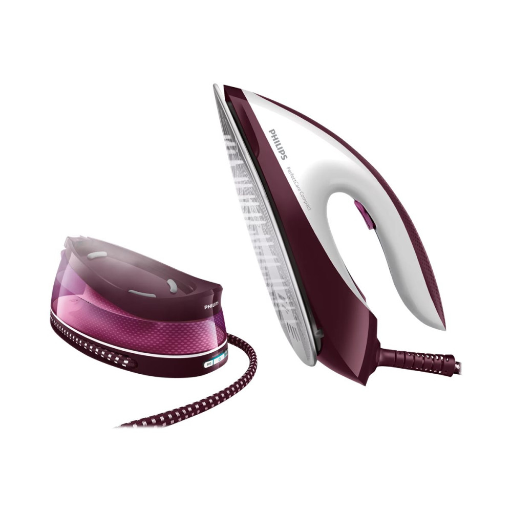 Produktbild för Philips PerfectCare Compact GC7842/40 - strykjärn med separat ånggenerator - sula SteamGlide