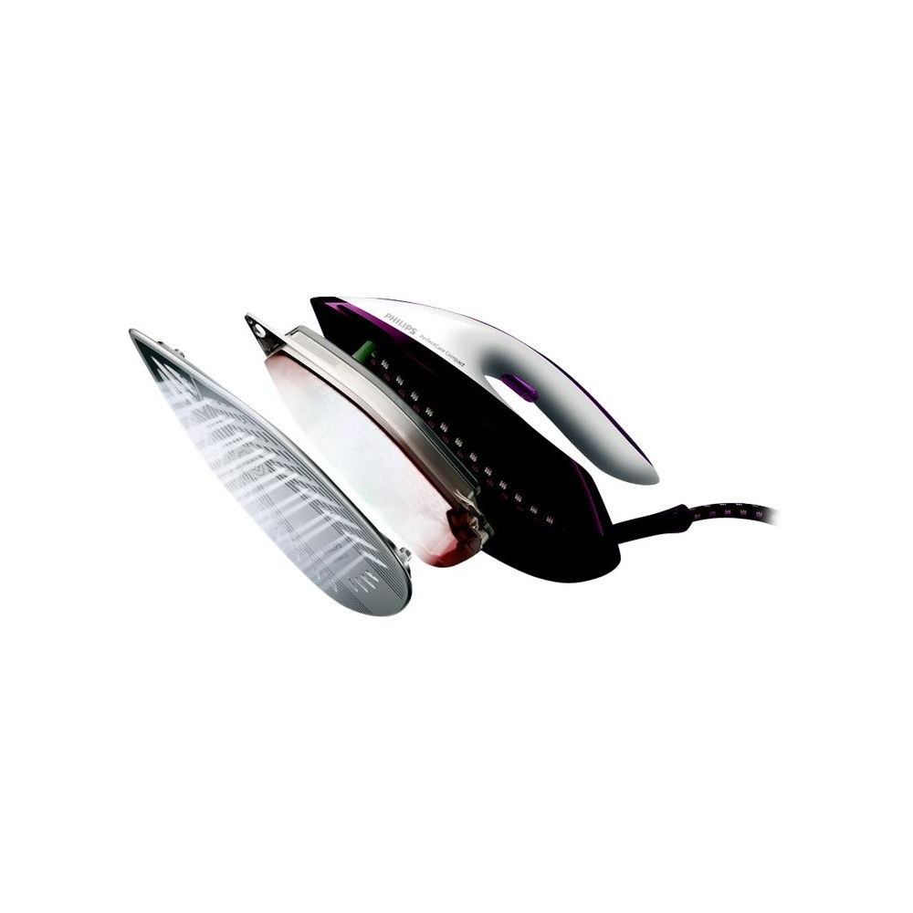 Produktbild för Philips PerfectCare Compact GC7842/40 - strykjärn med separat ånggenerator - sula SteamGlide