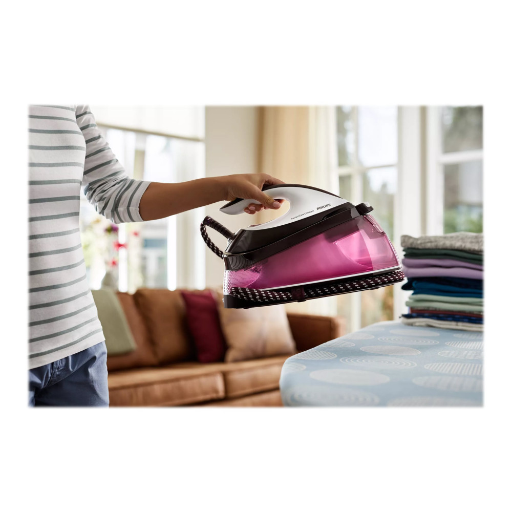 Produktbild för Philips PerfectCare Compact GC7842/40 - strykjärn med separat ånggenerator - sula SteamGlide