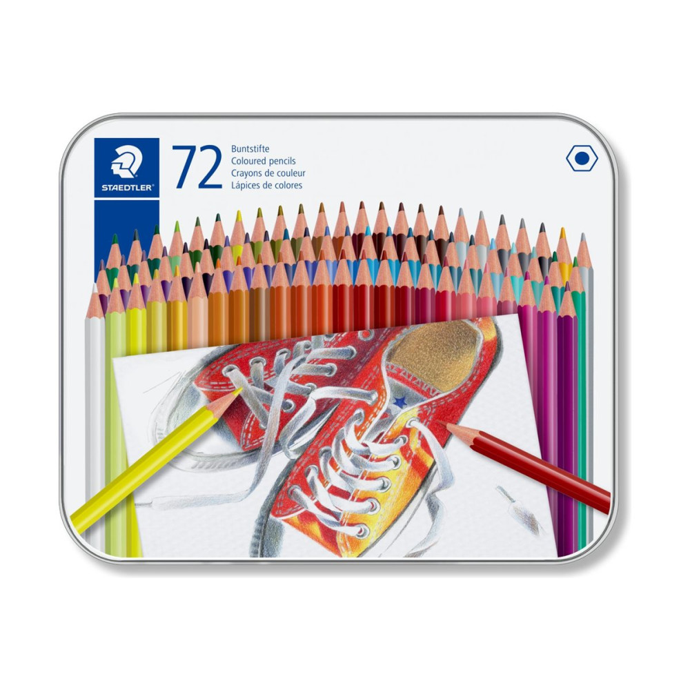 Produktbild för STAEDTLER 175 - färgpenna - blandfärger (paket om 72)