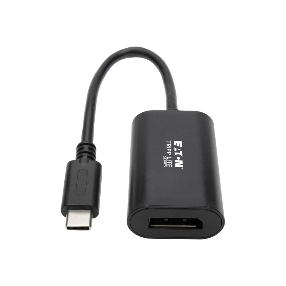 Produktbild för Eaton Tripp Lite Series USB C to DisplayPort Video Adapter Converter 4K x 2K @ 60Hz, Black, USB Type C to DP, USB-C, USB Type-C 6in - extern videoadapter - svart