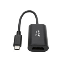 Produktbild för Eaton Tripp Lite Series USB C to DisplayPort Video Adapter Converter 4K x 2K @ 60Hz, Black, USB Type C to DP, USB-C, USB Type-C 6in - extern videoadapter - svart