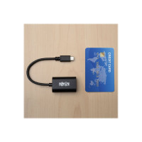 Produktbild för Eaton Tripp Lite Series USB C to DisplayPort Video Adapter Converter 4K x 2K @ 60Hz, Black, USB Type C to DP, USB-C, USB Type-C 6in - extern videoadapter - svart