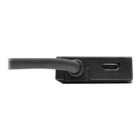 Produktbild för Eaton Tripp Lite series 4-Port Portable Slim USB 3.0 Superspeed Hub w/ Built In Cable - hubb - 4 portar