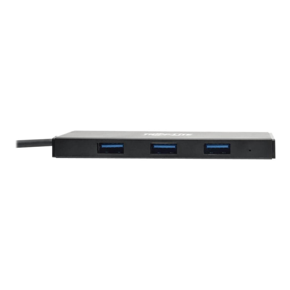 Produktbild för Eaton Tripp Lite series 4-Port Portable Slim USB 3.0 Superspeed Hub w/ Built In Cable - hubb - 4 portar