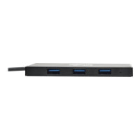 Produktbild för Eaton Tripp Lite series 4-Port Portable Slim USB 3.0 Superspeed Hub w/ Built In Cable - hubb - 4 portar