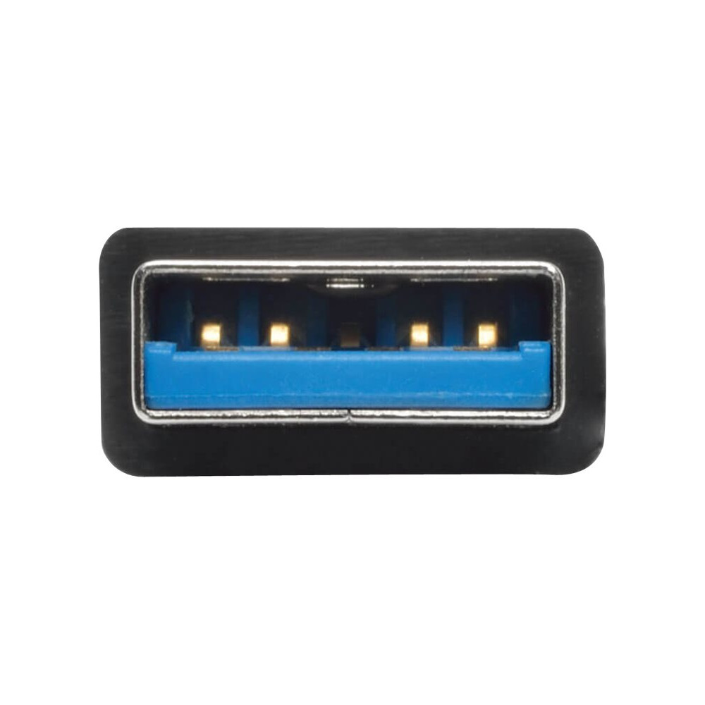Produktbild för Eaton Tripp Lite series 4-Port Portable Slim USB 3.0 Superspeed Hub w/ Built In Cable - hubb - 4 portar