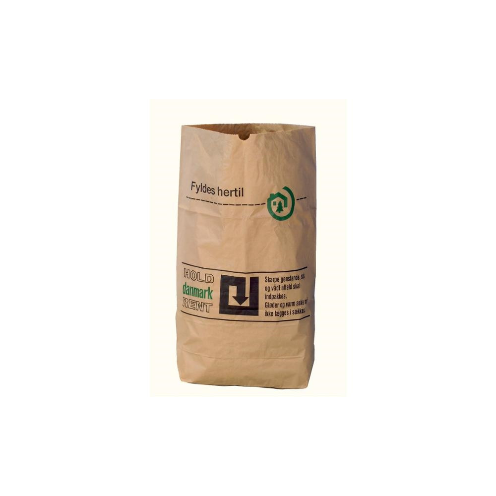 Produktbild för Papperssäckar 2-lagers 110 L 70 x 100 cm brun, paket med 50...