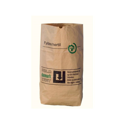 SEGEZHA PACKAGING A/S Papperssäckar 2-lagers 110 L 70 x 100 cm brun, paket med 50...