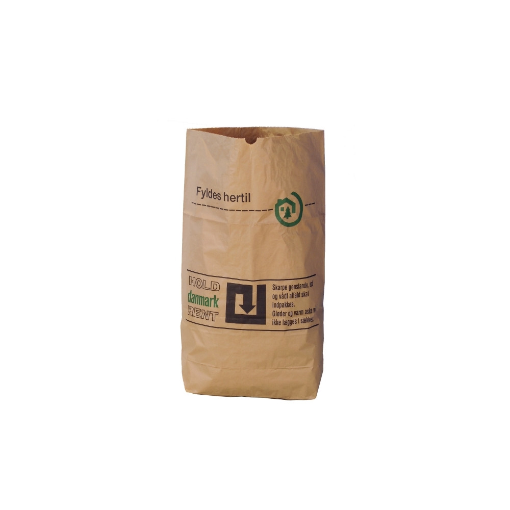 Produktbild för Papperssäckar 2-lagers 110 L 70 x 100 cm brun, paket med 50...