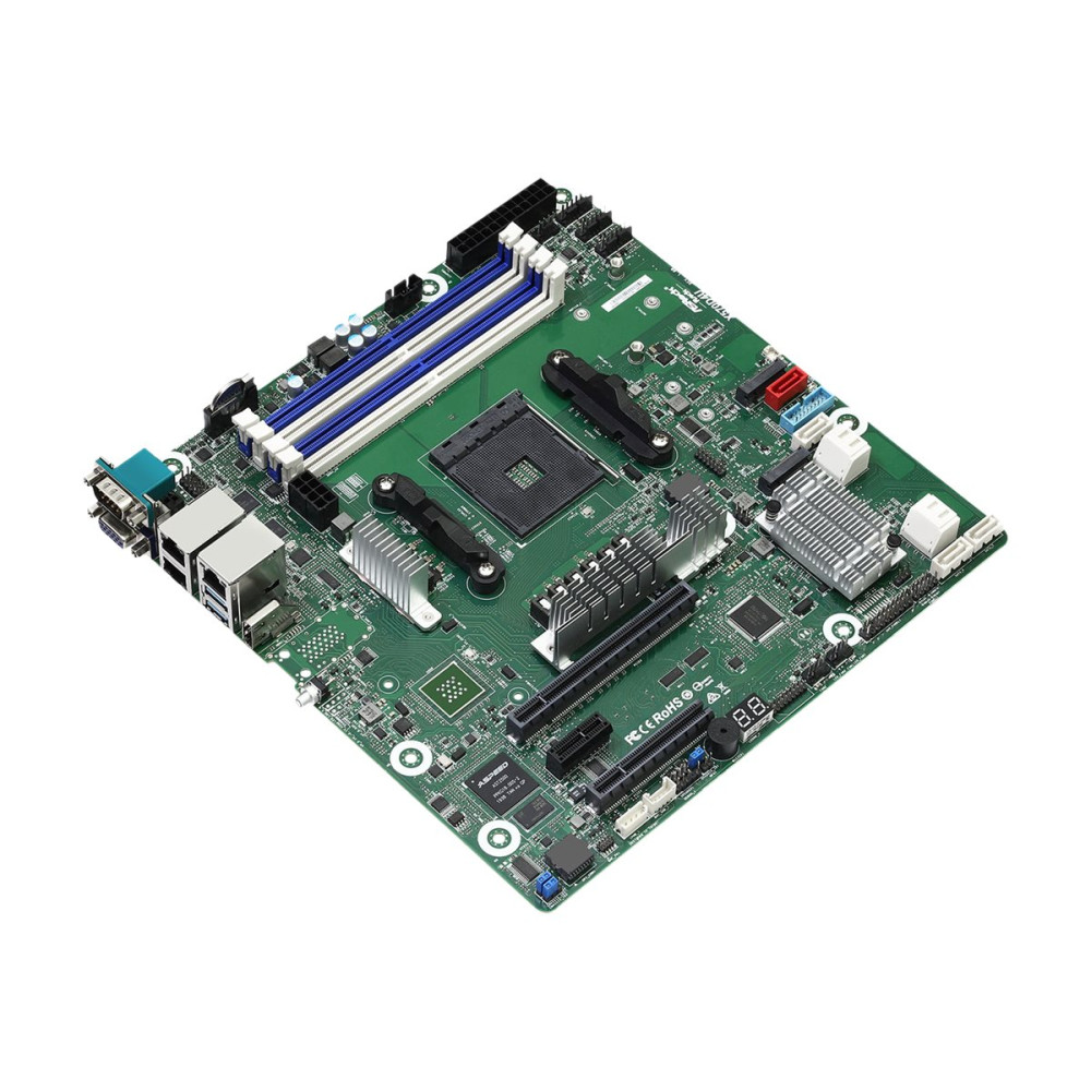 Produktbild för ASRock Rack X570D4U - moderkort - micro ATX - Socket AM4 - AMD X570