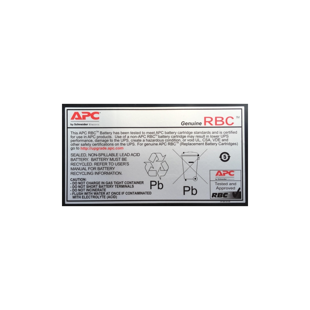 Produktbild för APC Replacement Battery Cartridge #6 - UPS-batteri - Bly-syra