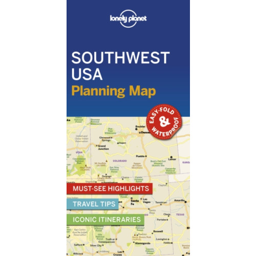 Lonely Planet Global Limited Lonely Planet Southwest USA Planning Map