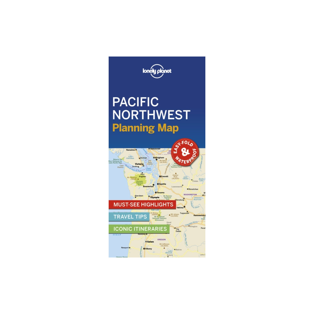 Produktbild för Lonely Planet Pacific Northwest Planning Map