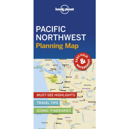 Lonely Planet Global Limited Lonely Planet Pacific Northwest Planning Map