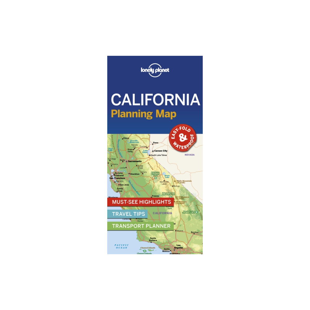 Produktbild för Lonely Planet California Planning Map