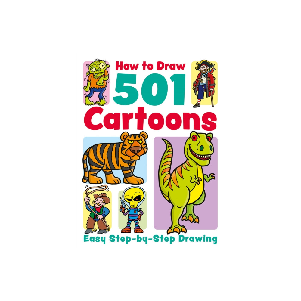 Produktbild för How to Draw 501 Cartoons (häftad, eng)