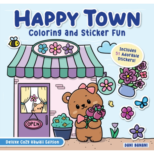 Fox Chapel Publishing Happy Town Coloring and Sticker Fun (häftad, eng)
