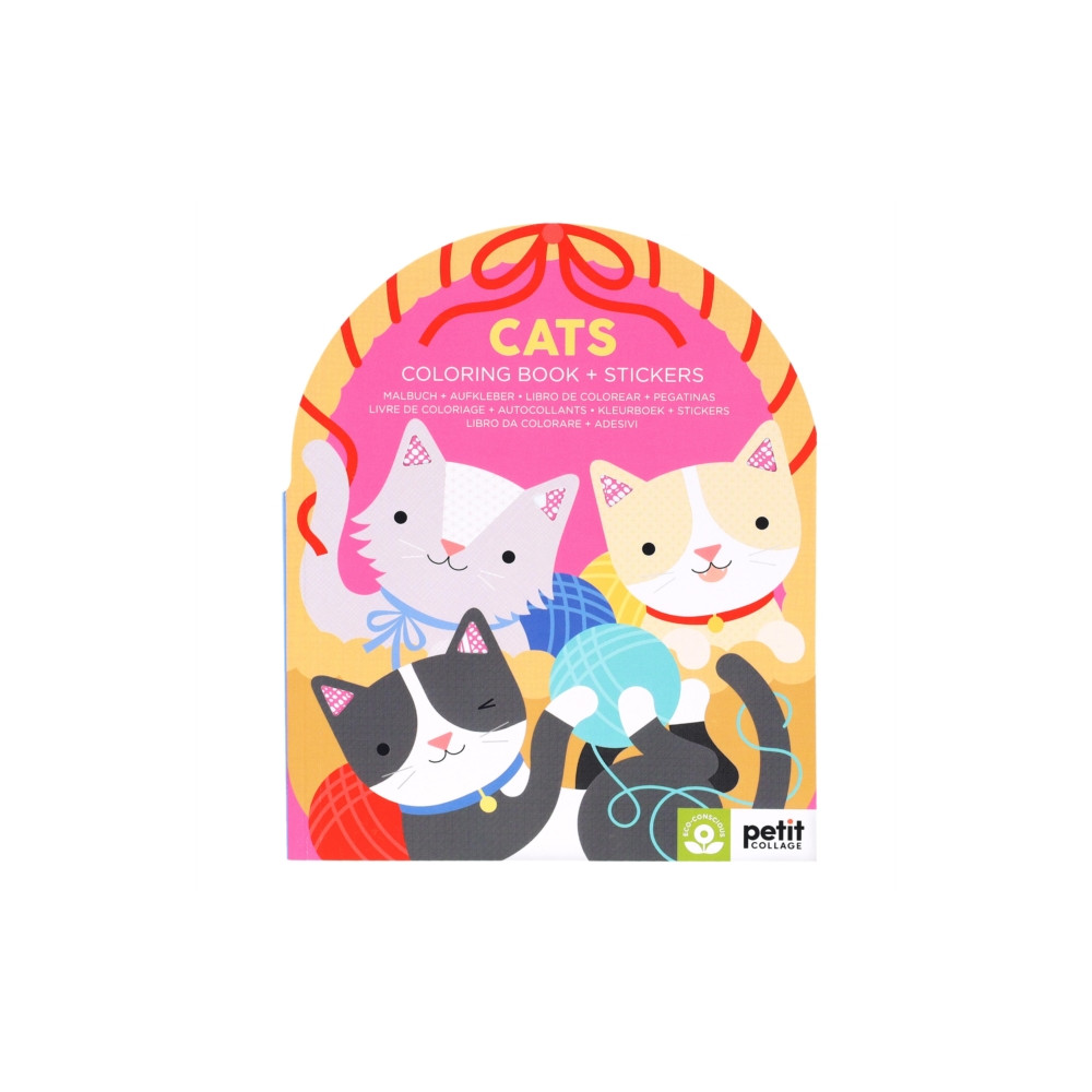 Produktbild för Cats Coloring Book + Stickers (häftad, eng)