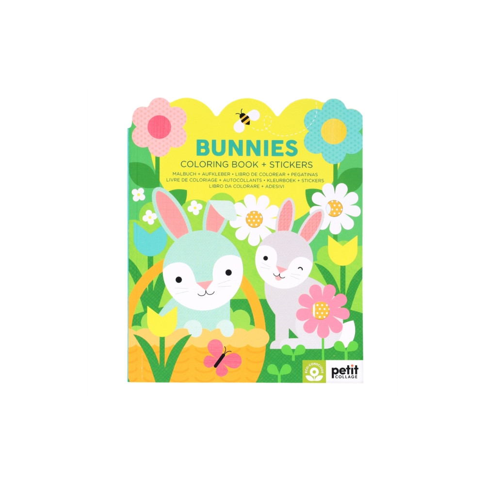 Produktbild för Bunnies Coloring Book + Stickers (häftad, eng)
