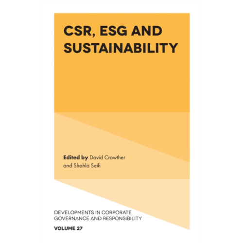 Emerald Publishing Limited CSR, ESG and Sustainability (inbunden, eng)