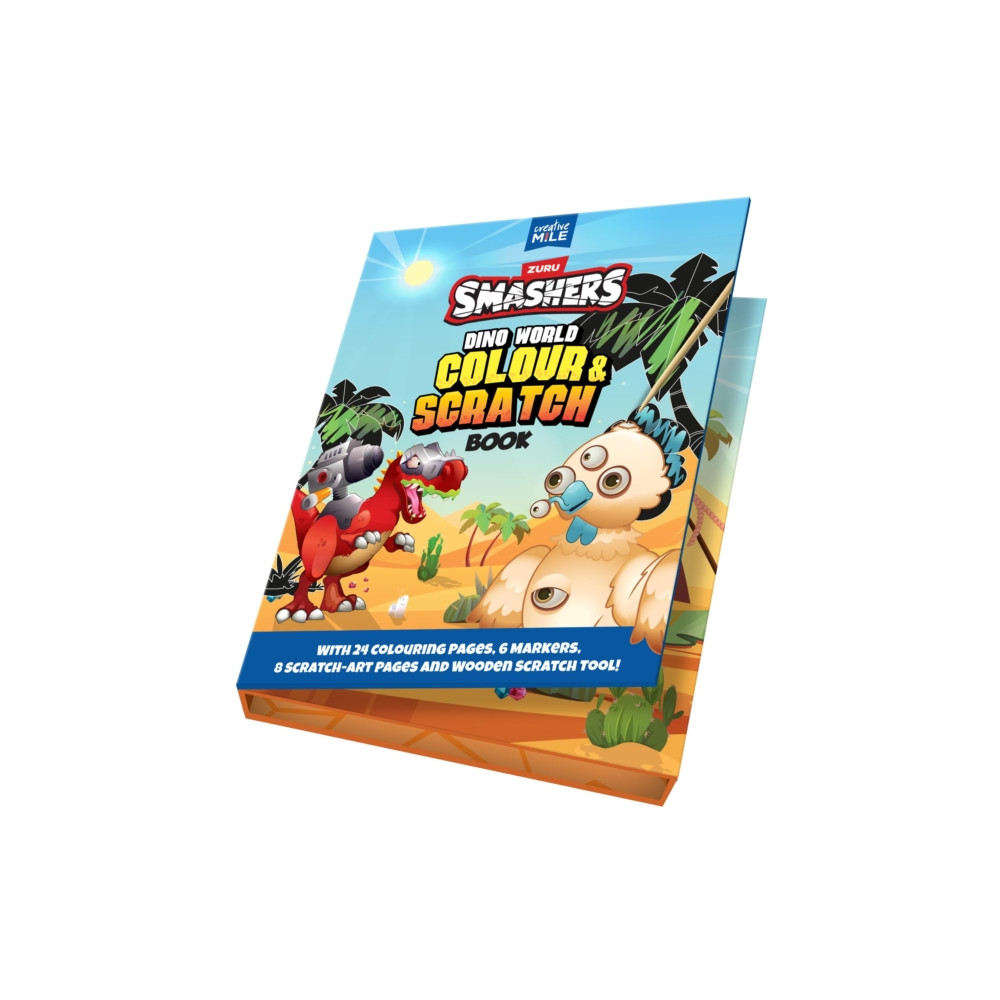 Produktbild för Smashers Dino World Colour and Scratch Book (inbunden, eng)