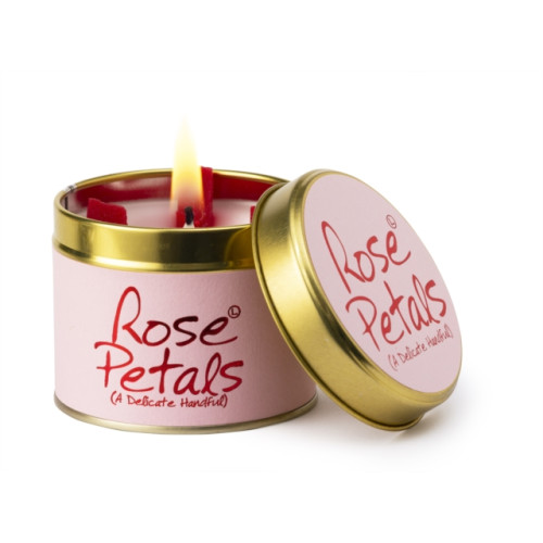 LILY FLAME CANDLES Rose Petals - Scented Tin Candle