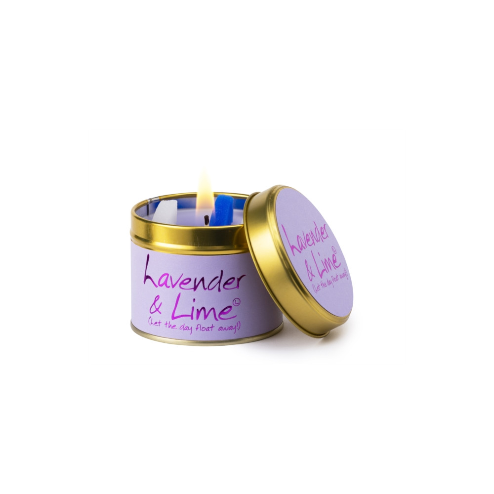 Produktbild för Lavender & Lime - Scented Tin Candle