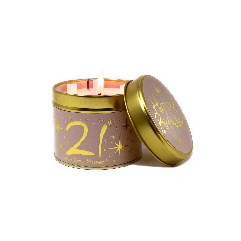 Produktbild för Happy Birthday 21 - Scented Tin Candle