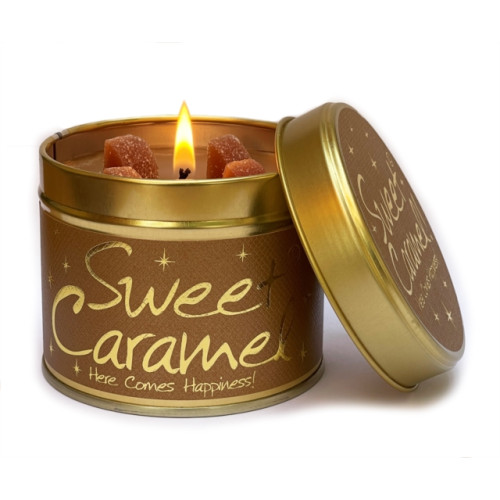 LILY FLAME CANDLES Sweet Caramel - Scented Tin Candle