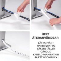 Produktbild för Kabelsamlare FELLOWES CableZip vit